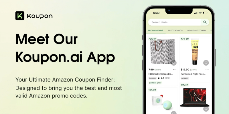 Koupon.ai App Maximize Amazon savings