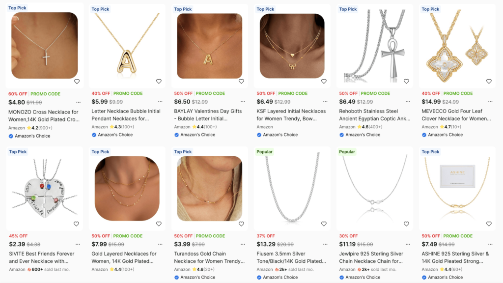 Necklace deals on Koupon.ai