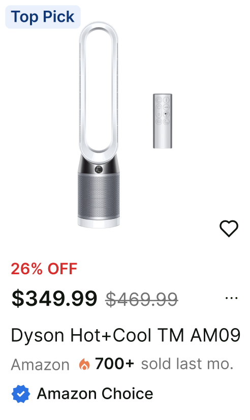 dyson air purifyer deal graphic