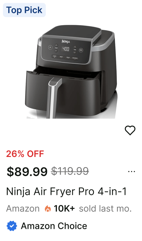 ninja air fryer deal graphic